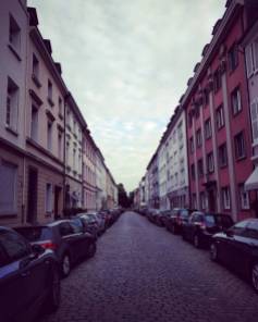 Beautiful residential neighborhood in Dusseldorf